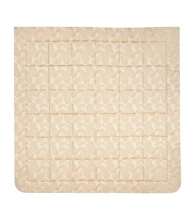 Etro Cotton Quilted Azuki Bedspread In Neutral