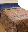 Etro Cotton Quilted Giano Bedspread In Brown