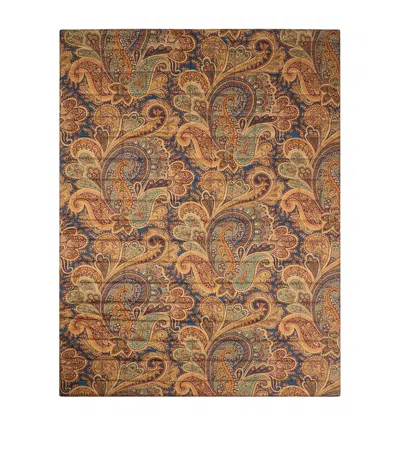 Etro Cotton Quilted Giano Throw In Brown