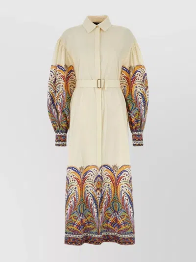 Etro Cotton Shirt Dress Printed Design In X0800