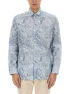 Etro Cotton Shirt In Blue