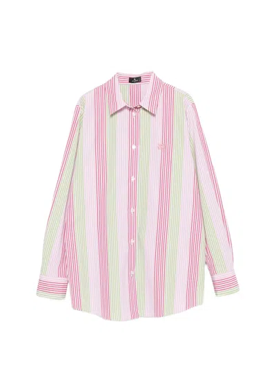 Etro Cotton Shirt In Multi