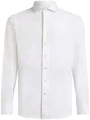 Etro Paisley-jacquard Long-sleeved Shirt In White