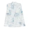 Etro Multicolour Long Sleeve Shirt With Paisley Print In White