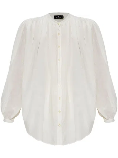 ETRO ETRO COTTON-SILK BLEND SHIRT