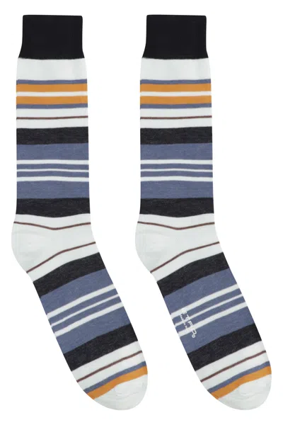 Etro Cotton Socks In Blue