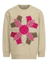 Etro Cotton Sweatshirt In Neutrals