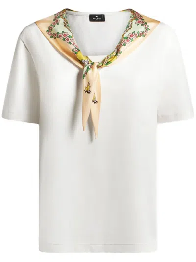 Etro Cotton T-shirt In White
