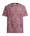Etro Cotton T-shirt With Bird Pattern In Multi