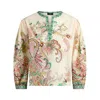 Etro Multicolor Blouse With V-neck And All-over Floral Print In Cotton Woman