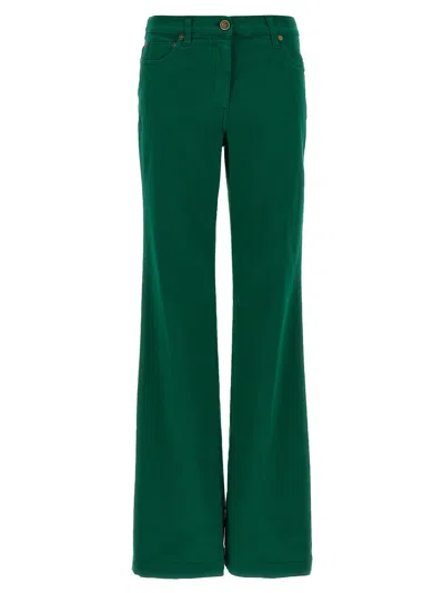 Etro Cotton Trousers In Green