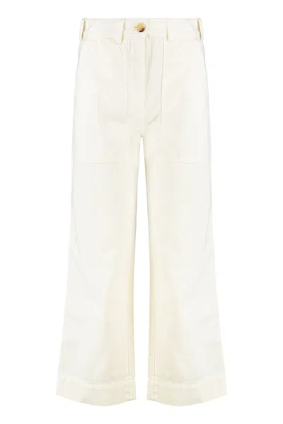 Etro Cotton Trousers In White
