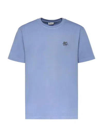 Etro Cotton T-shirt In Blue