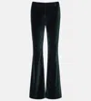 Etro Velvet Flared Hem Trousers Pockets