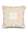 Etro Cotton Velvet Kiri Cushion In Gold