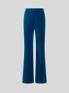 Etro Velvet Flared Trousers In Blue