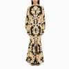 Etro Floral Stretch-cotton Maxi Shirt Dress In Multicolor