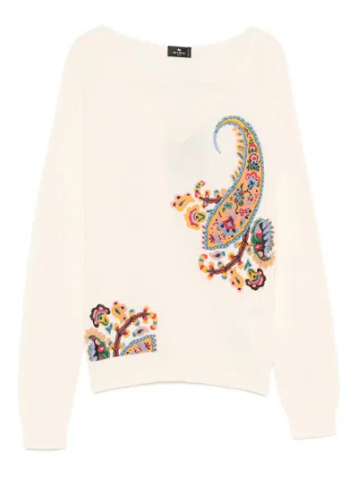 Etro Cotton Viscose Polyester Jersey In Neutral