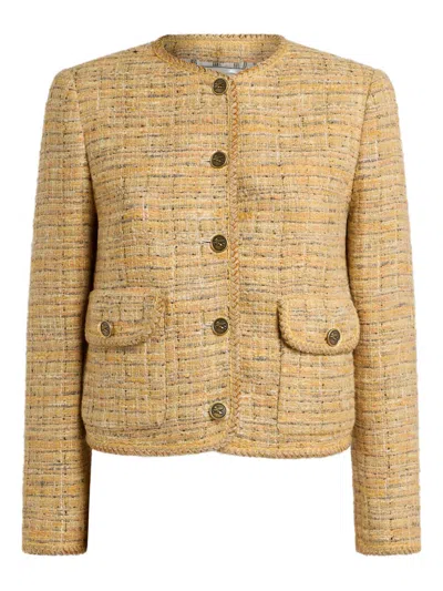 Etro Cotton Viscose Wool Jacket In Brown
