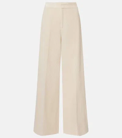 Etro Cotton Wide-leg Pants In Neutral