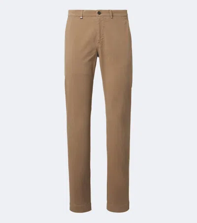 Etro Cotton-blend Chinos In Brown