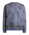 Etro Cotton-blend Sweatshirt With Placed Pegaso-print In Multi