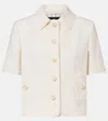 Etro Cottton-blend Jacquard Jacket In Neutral