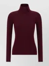 Etro Cozy Turtleneck Knit Sweater With Long Sleeves In Burgundy