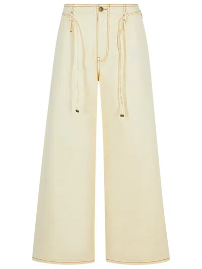ETRO STRETCH COTTON DENIM JEANS WITH BELT