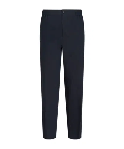 Etro Creased Casual Pants In Black