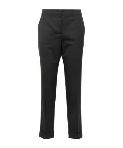 Etro Creased Casual Pants In Grey