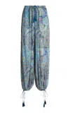 Etro Crepe Balloon Pants In Blue