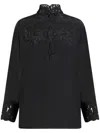 Etro Crepe De Chine Blouse In Black