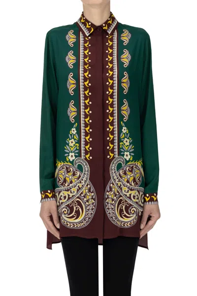 Etro Crepè Silk Blouse In Multicoloured