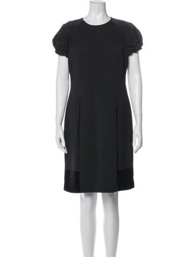 Pre-owned Etro Crew Neck Knee-length Dress In Blue