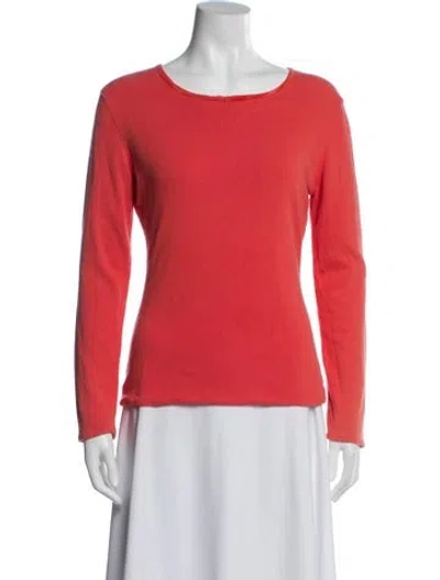 Pre-owned Etro Crew Neck Long Sleeve Top In Orange