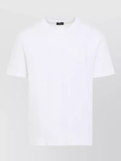 Etro Crew Neck Roma Regular Fit T Shirt In White
