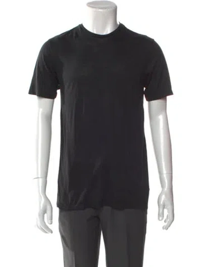Pre-owned Etro Crew Neck Short Sleeve T-shirt In Black