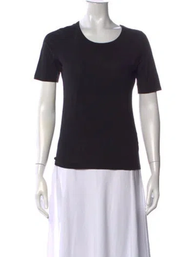 Pre-owned Etro Crew Neck Short Sleeve T-shirt In Black