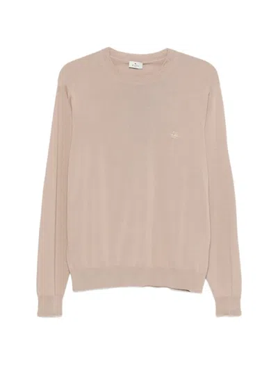 Etro Crew-neck Sweater In Brown