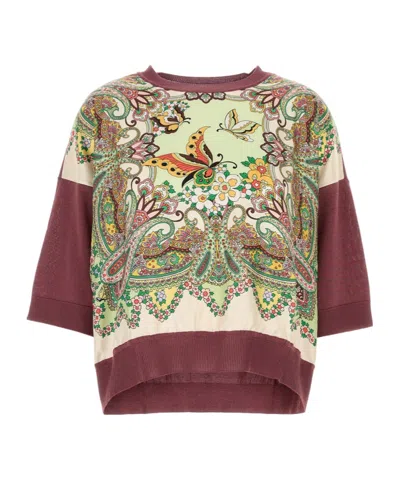 Etro Crew Neck Sweater In Multi