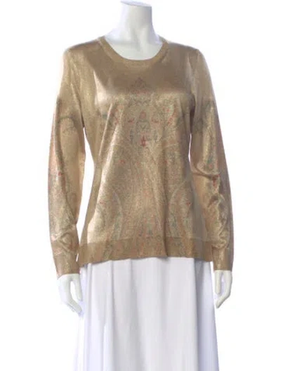 Pre-owned Etro Crew Neck Sweater W/ Tags In Neutral