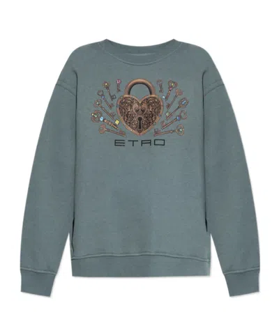 ETRO ETRO GRAPHIC PRINTED CREWNECK SWEATSHIRT