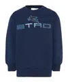 Etro Logo Round-neck Pullover In Blue