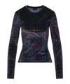 Etro Velvet Top In Multi