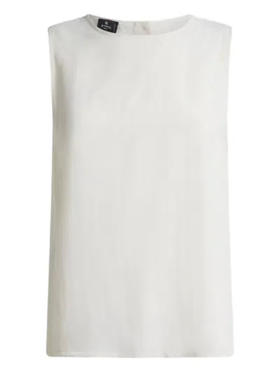 Etro Crew-neck Top In White