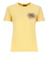 Etro Crew Neck Graphic Print Lightweight Soft Fabric In Yellow