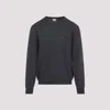 Etro Pegaso-embroidered Wool Sweater In Gray