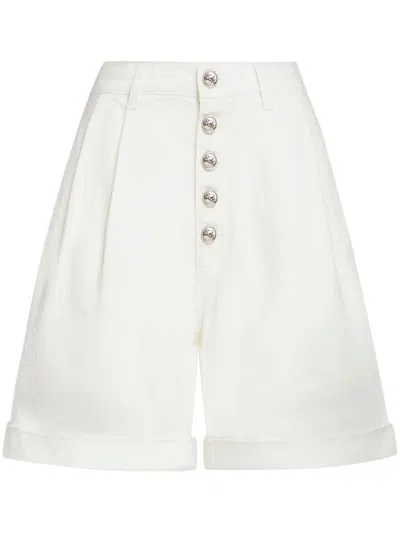 Etro Crisp And Chic Bermuda Buttons For Women In White