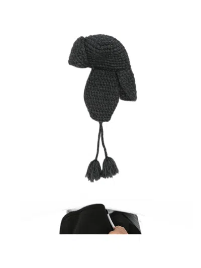 Etro Crochet Tassel-detail Hat In Gray